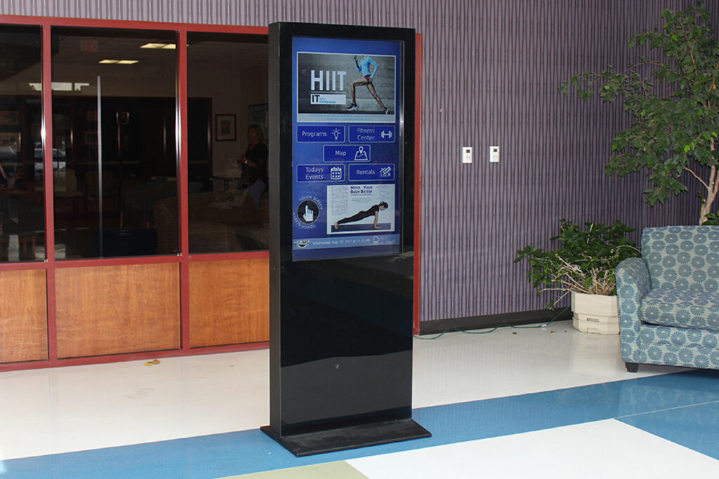 interactive kiosk, touchscreen kiosk