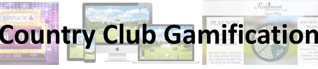 country club digital signage, digital gaming, country club gaming, interactive games