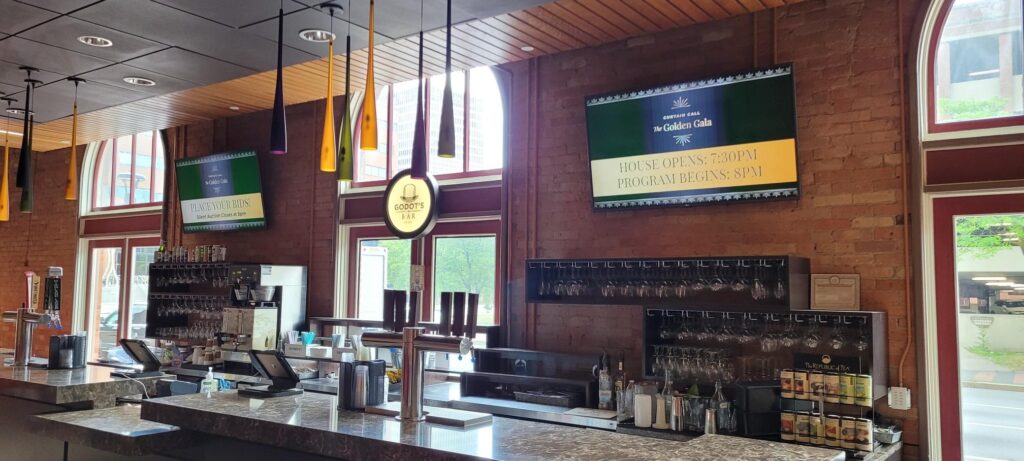 Digital Menu Boards, Menu boards, Digital Menu Boards Software, Restaurant digital signage, Restaurant signage, Menu boards signage, Geva, Geva Theater, Geva Rochester NY, Theater signage, Theater Digital signage