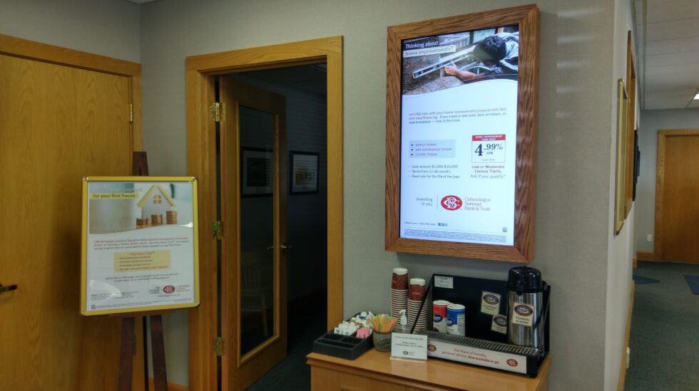 Canandaigua National Bank Digital Signage