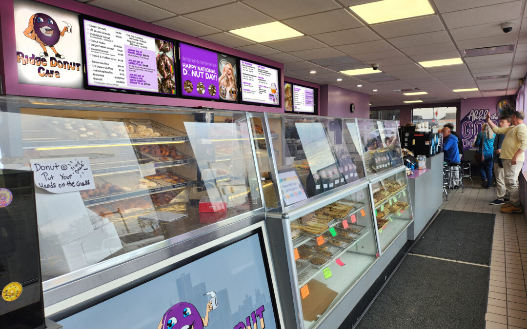 PRESS RELEASE: Ridge Donut Cafe’s Digital Menu Boards