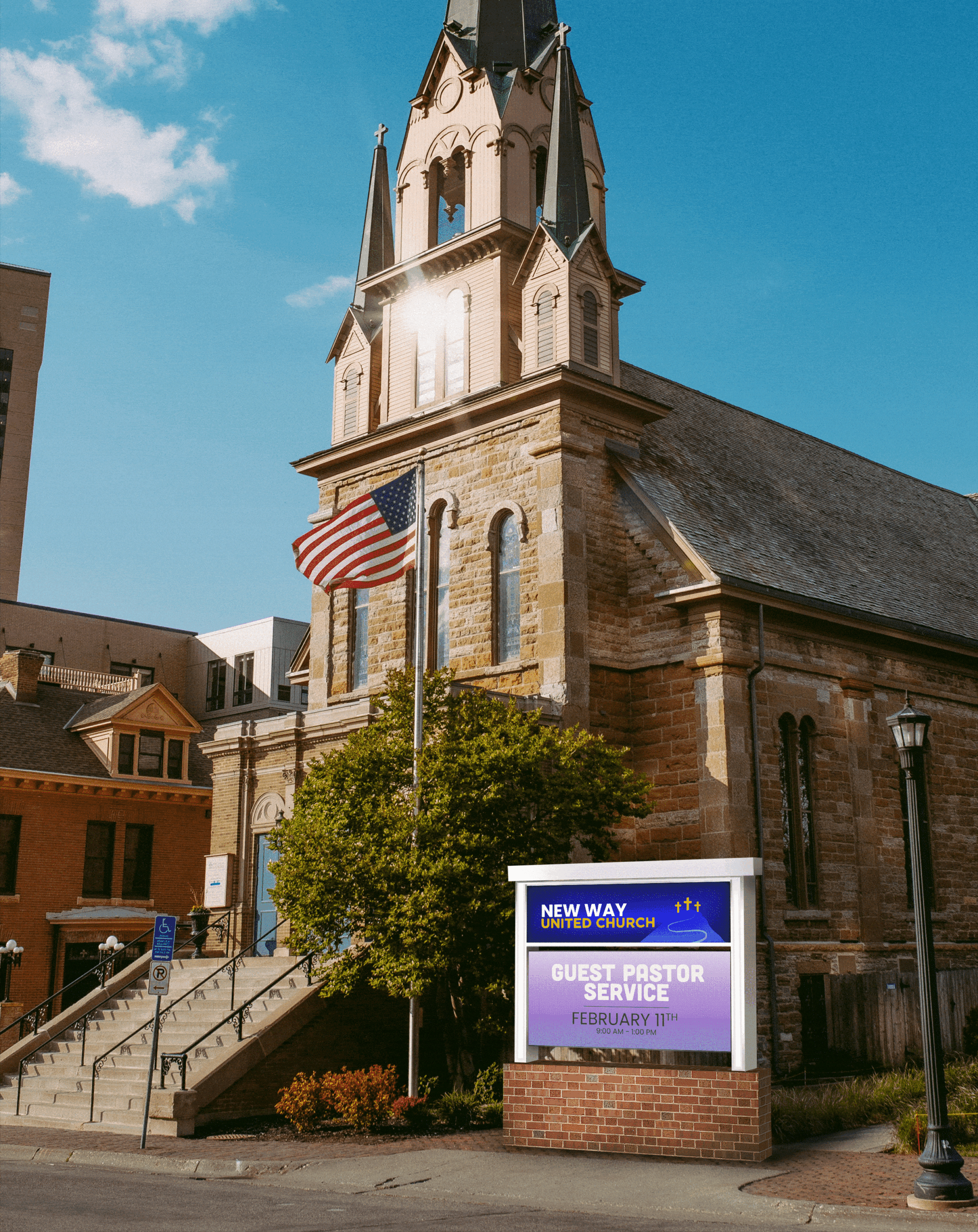 electronic signs for churches, outdoor signs for churches, led signs for churches, outdoor led, electronic sign