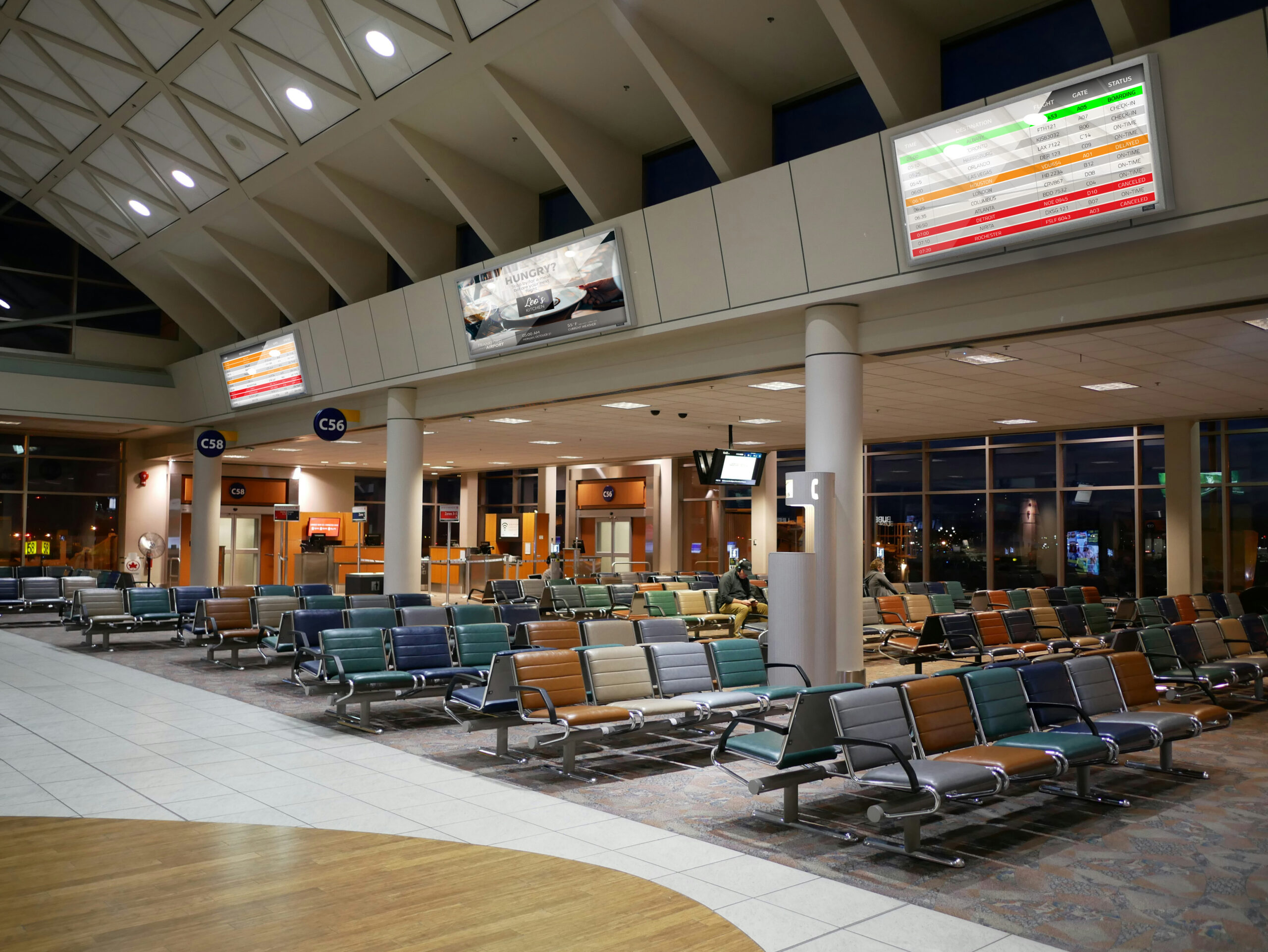 airport digital signage, digital signage for airports, airport digital sign, airport digital signage software