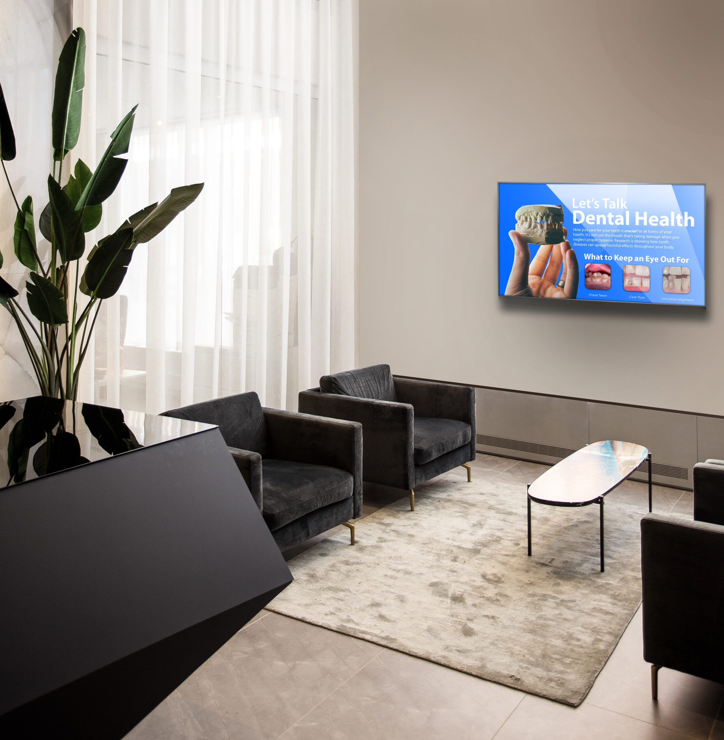 dental digital signage, dental office digital signage, dentist office digital signage, dentist digital signage, dentistry digital signage, digital signage for dentist office, digital sign for dental office