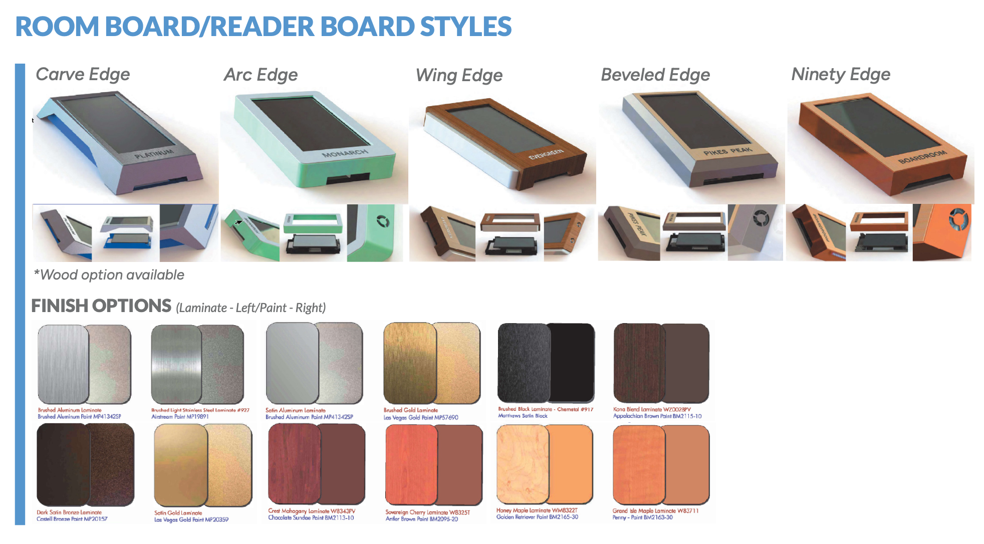 digital sign frame, digital sign enclosure, custom digital sign frame, wood digital sign frame, metal digital sign frame